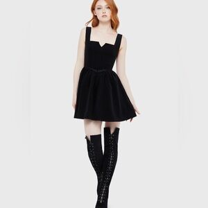 killstar elderroot mini dress in black size small